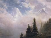 Albert Bierstadt High in the Mountains oil painting on canvas